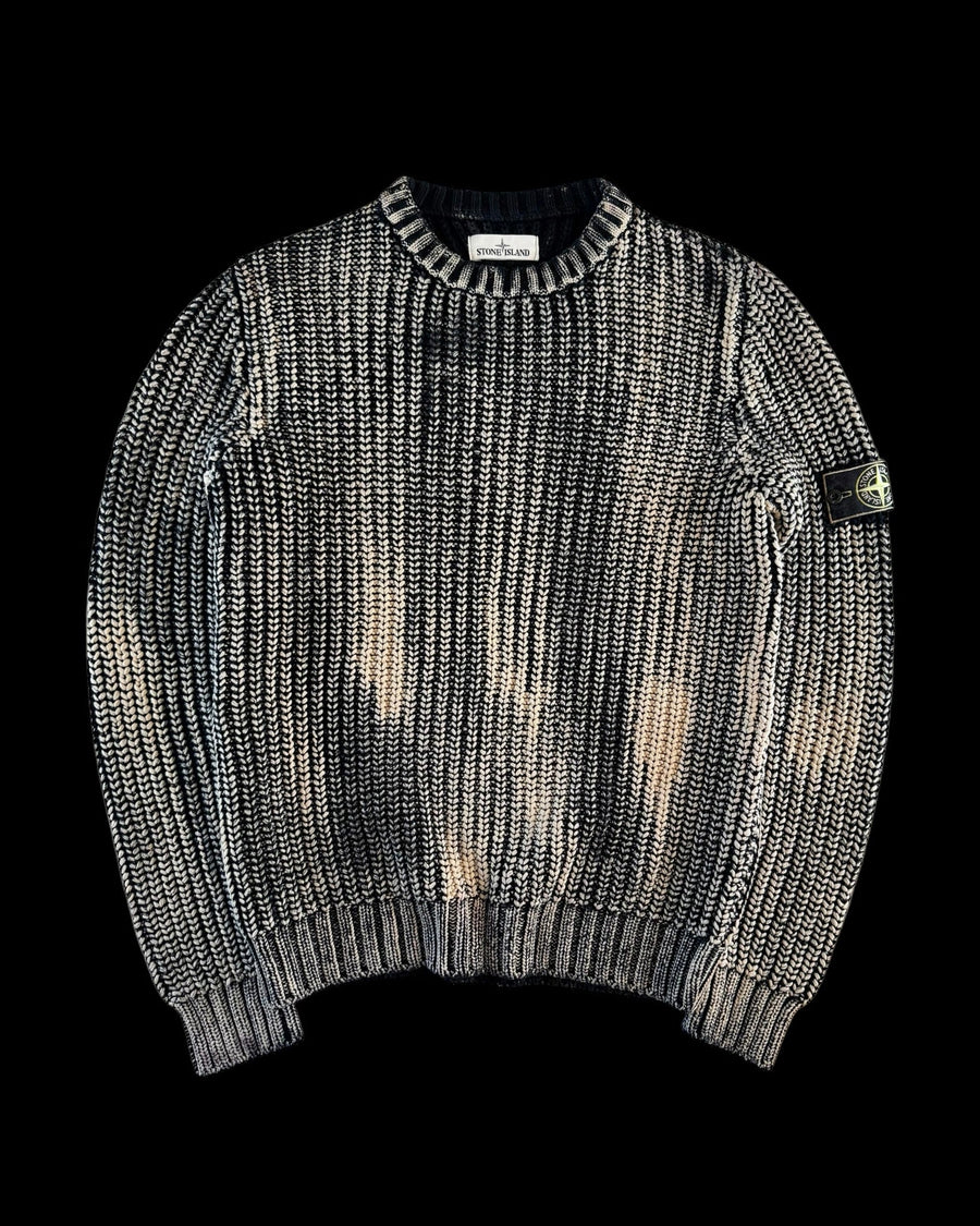 Stone Island AW 2018 Corrosion Heavy Cable Knitted Sweater [XL]