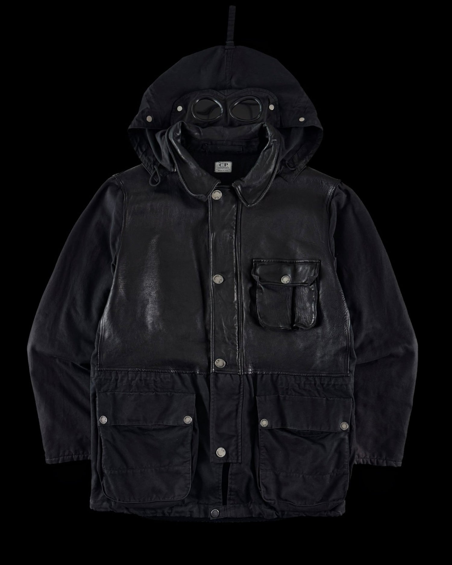 C.P. Company AW 2005 1/2 Leather Millie Miglia Goggle Jacket [52]