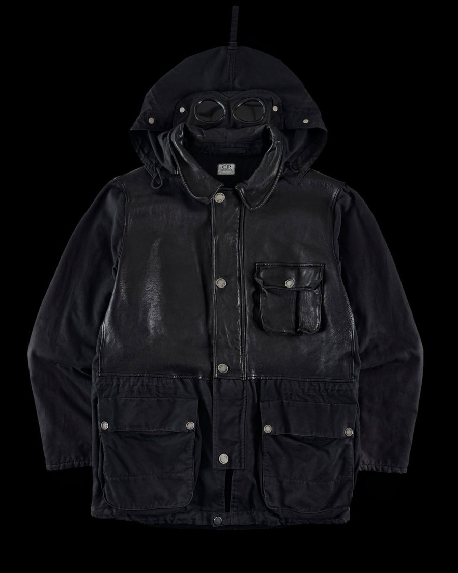 C.P. Company AW 2005 1/2 Leather Millie Miglia Goggle Jacket [52]
