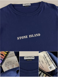 Stone Island SS 1998 Stencil Logo Waffle T-Shirt [XL]
