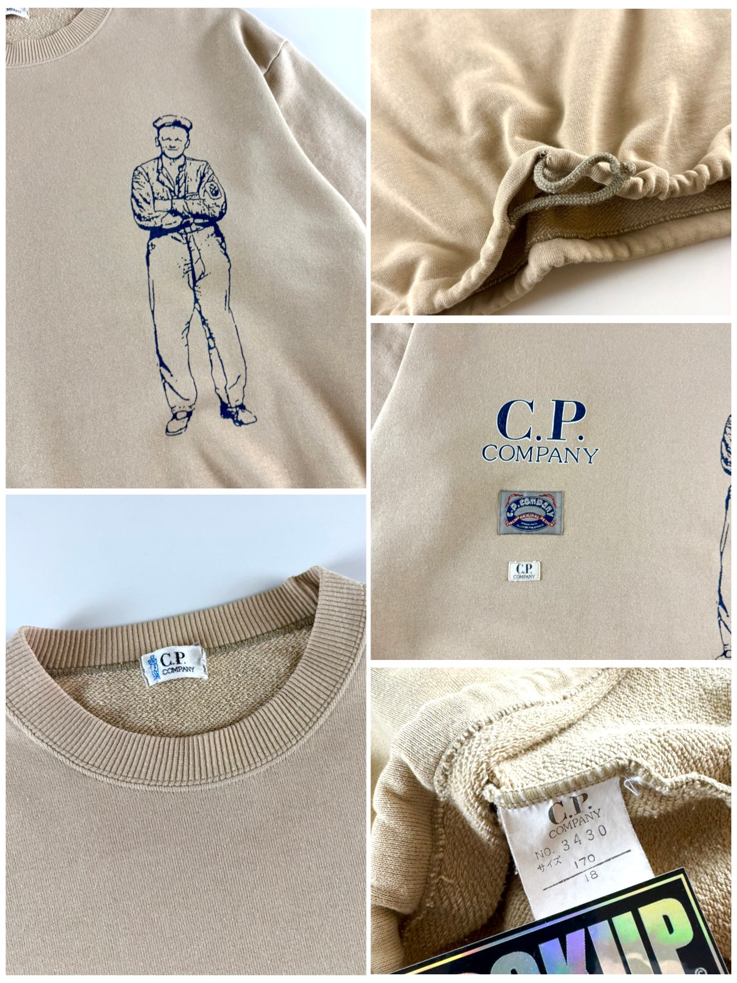 C.P. Company 1980’s Sailors Logo Sweatshirt [L]
