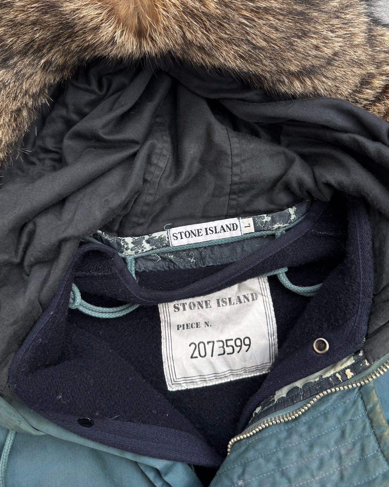 Fur Hood Raso Gommato Jacket