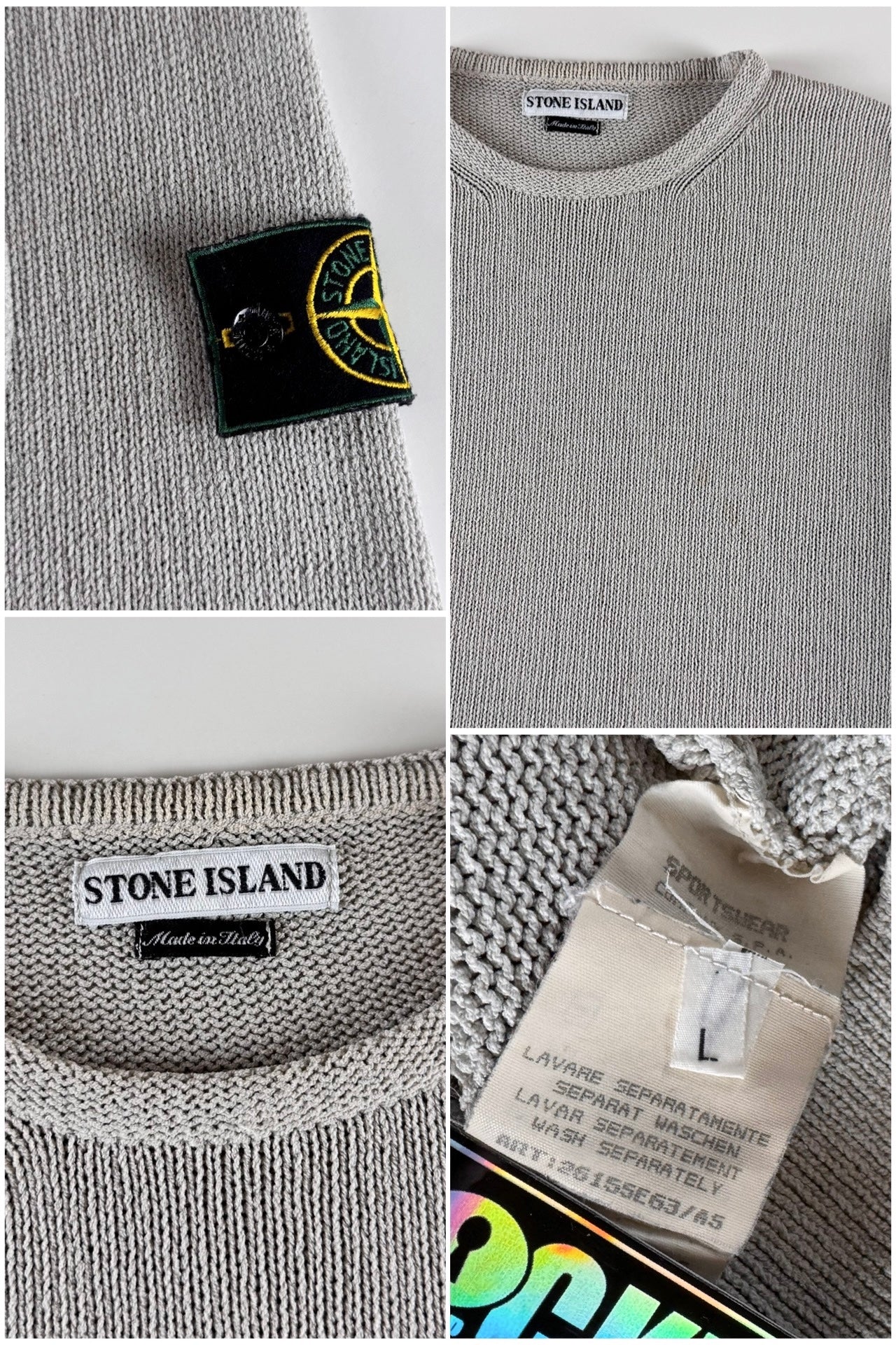 Stone Island SS 1997 Knitted Sweater [L]