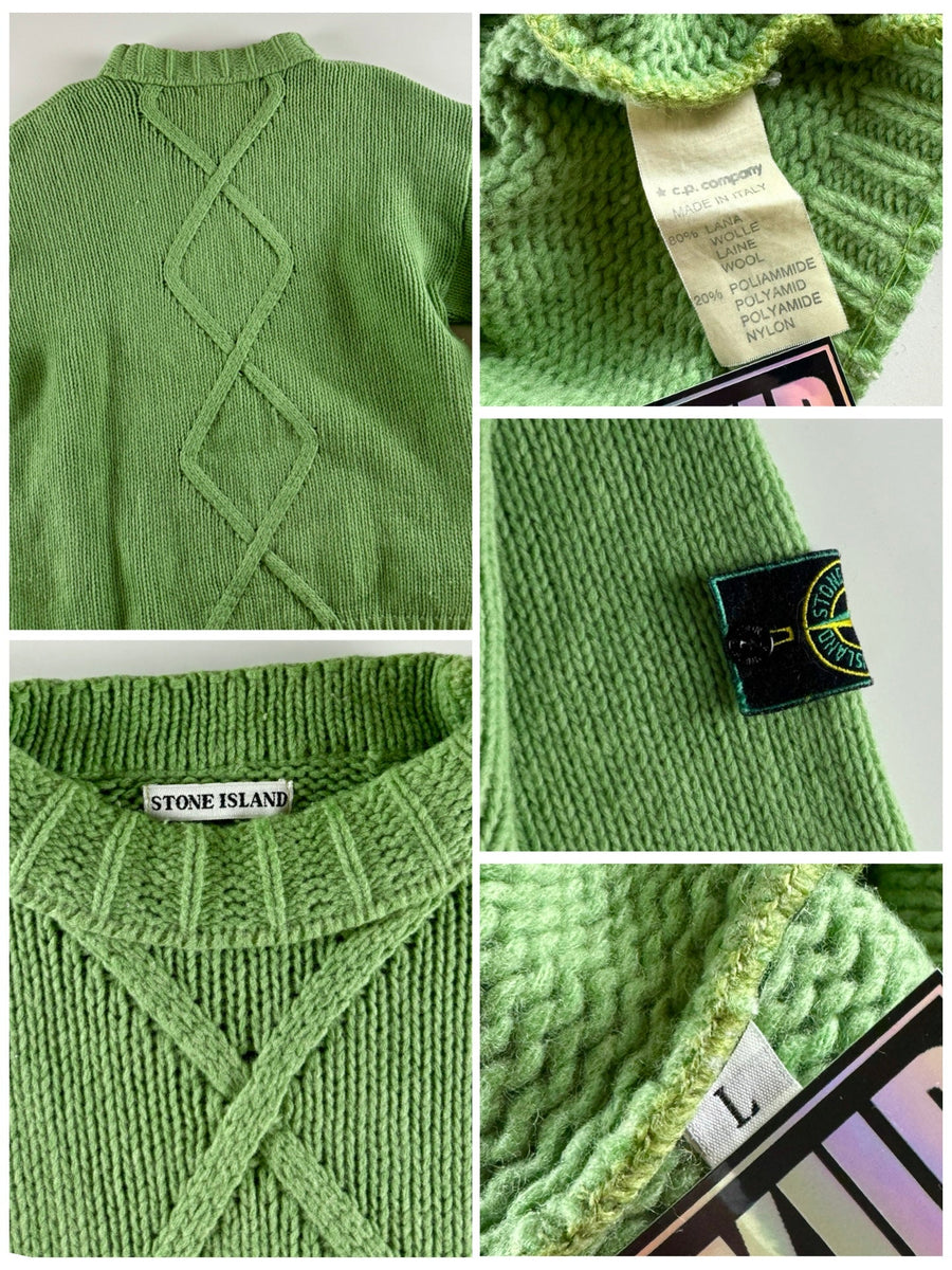 Stone Island 1980’s Cable Knitted Sweater [L]