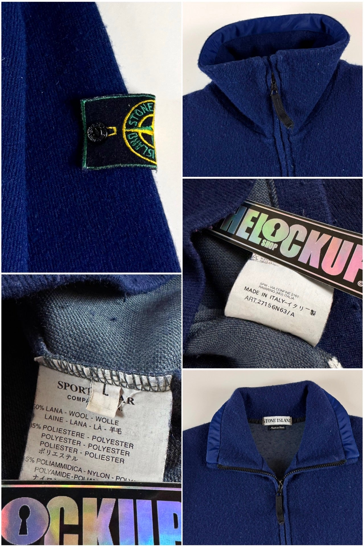 Stone Island AW 1997 Pullover Fleece Sweater [L]