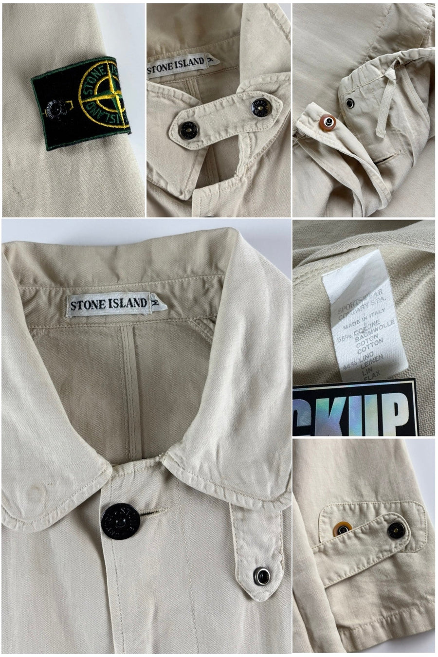 Stone Island 1990 Raso Gommato Jacket [L]