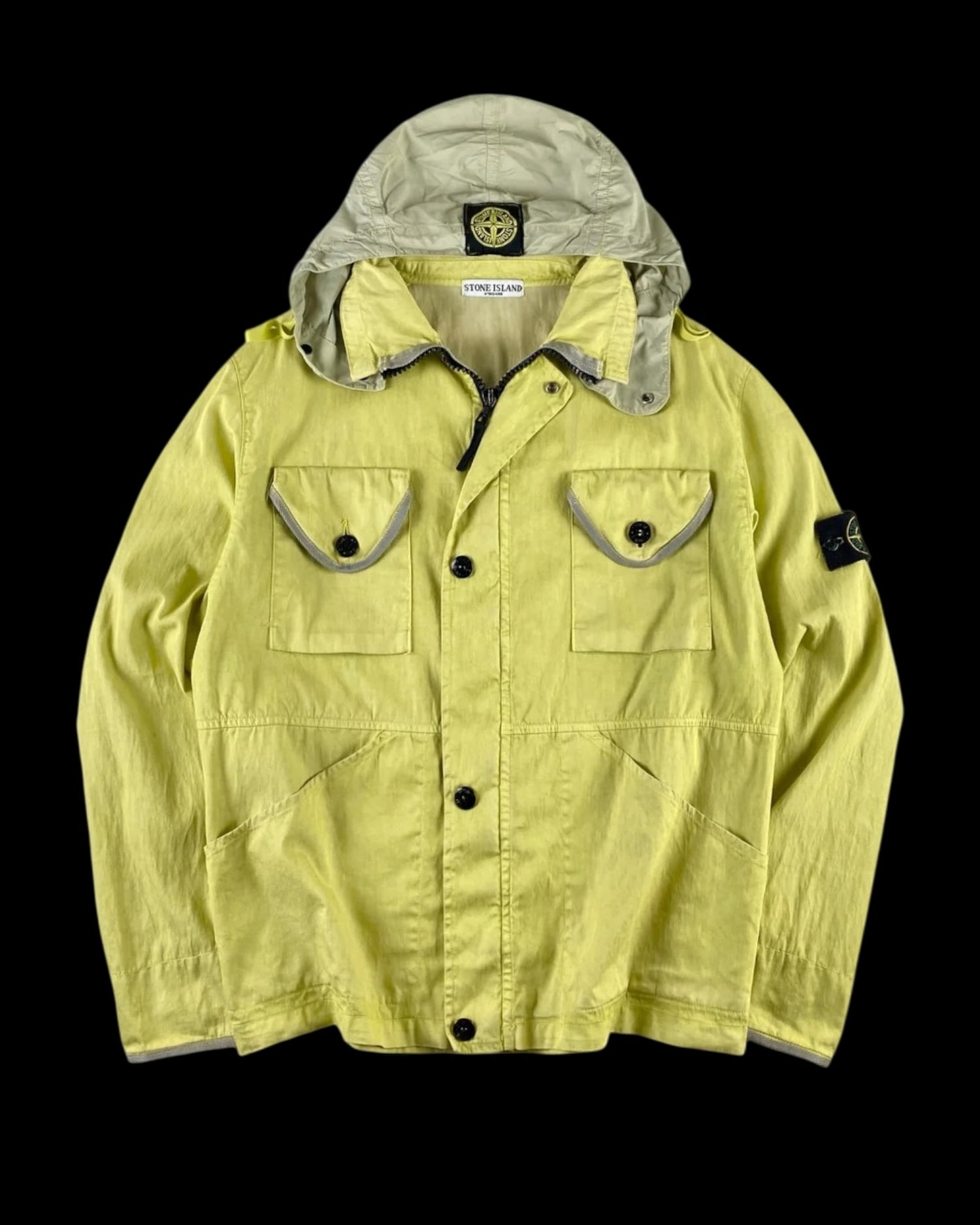 Multipocket Nylon Hooded Jacket