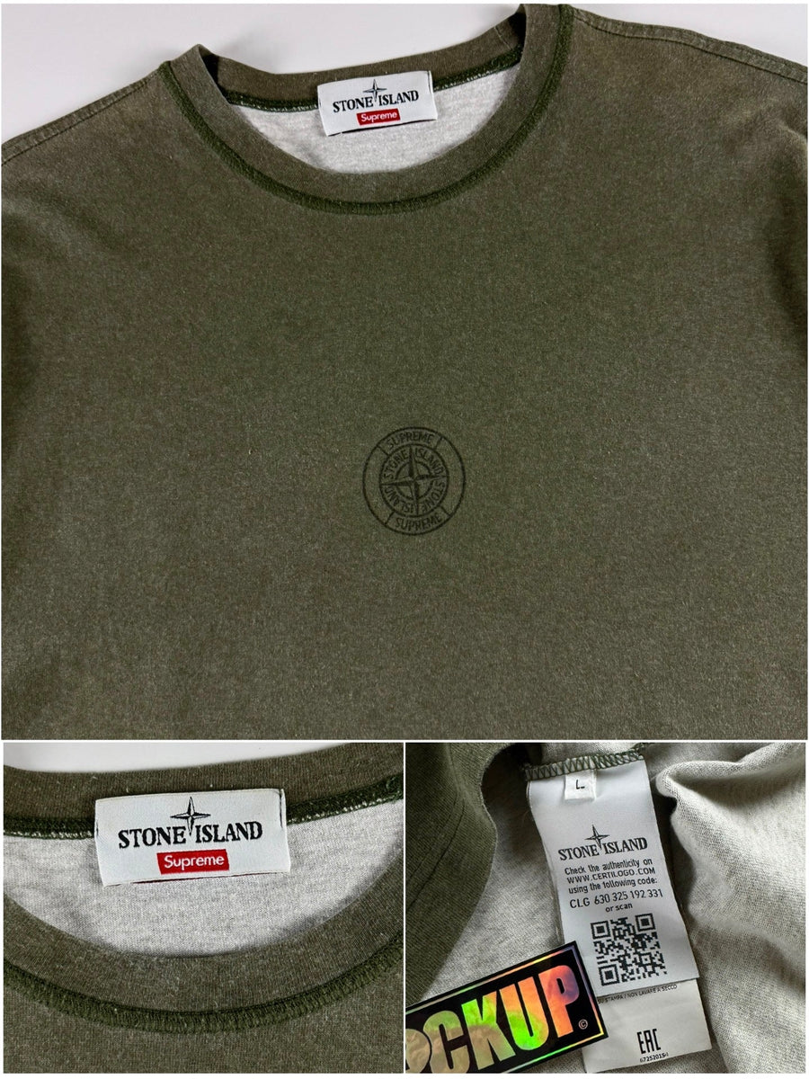 Stone Island x Supreme AW 2017 Compass Logo T-Shirt [L]