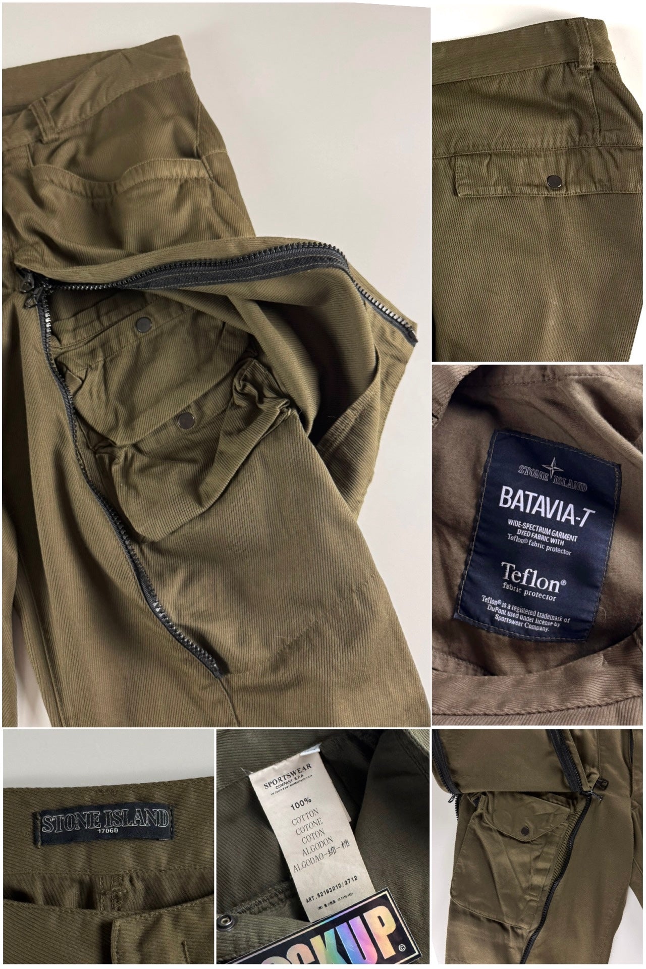 Stone Island SS 2000 Shadow Project Batavia-T Utility Trousers [W30]