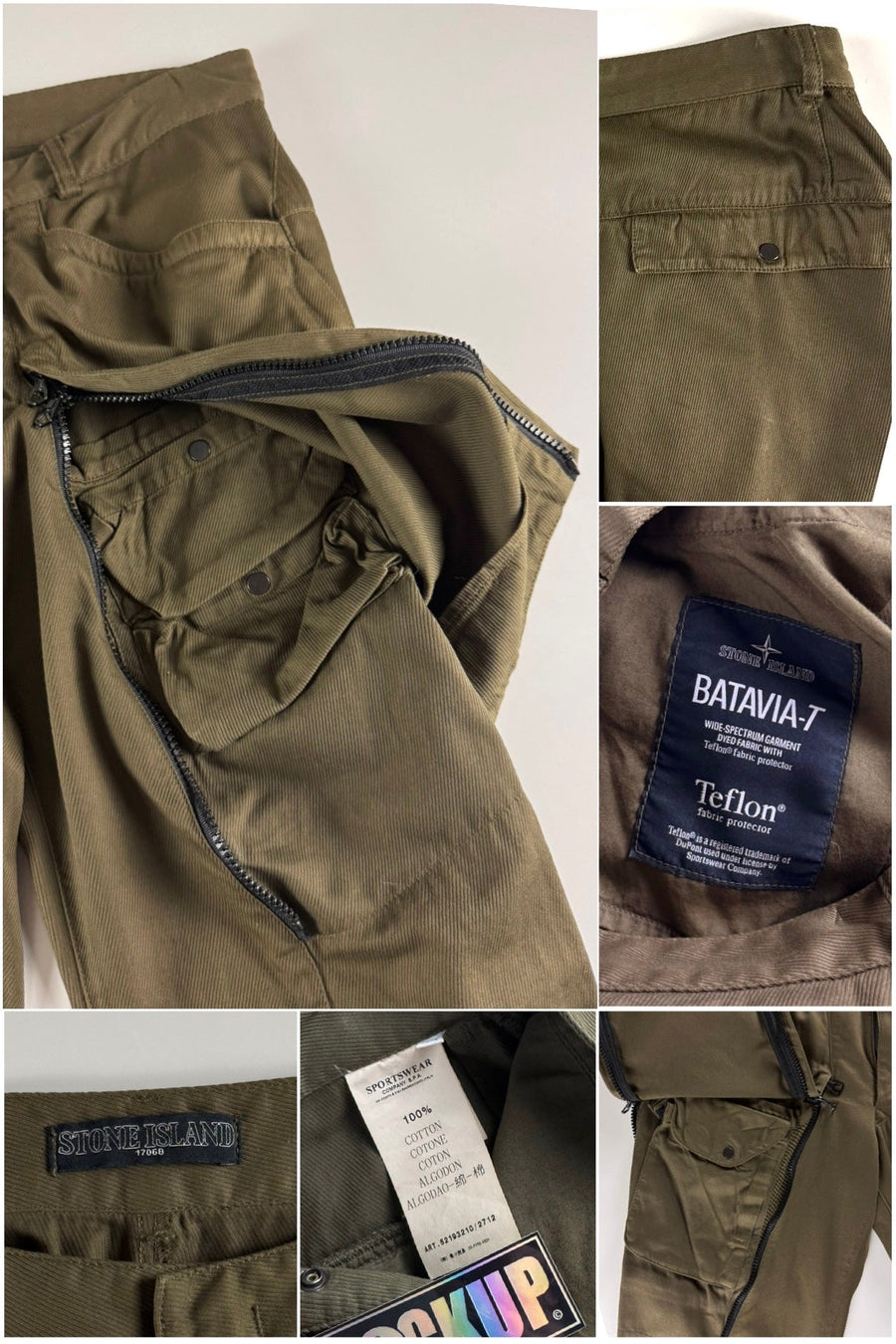 Stone Island SS 2000 Shadow Project Batavia-T Utility Trousers [W30]