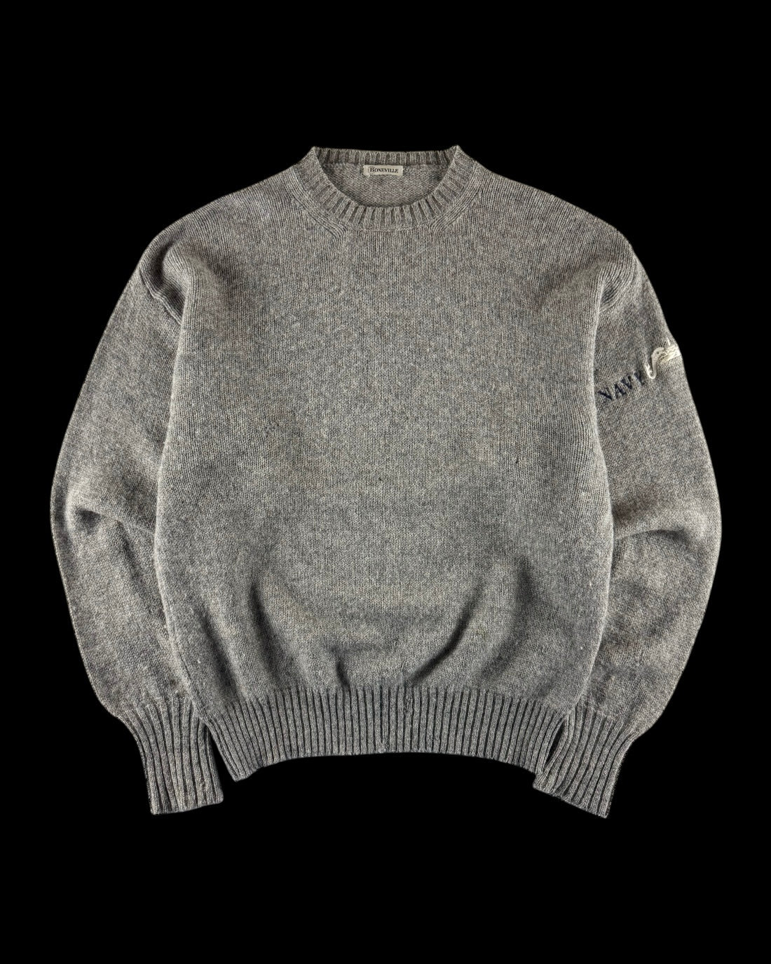 Boneville 1980’s Navy Artic Knitted Sweater [XL]