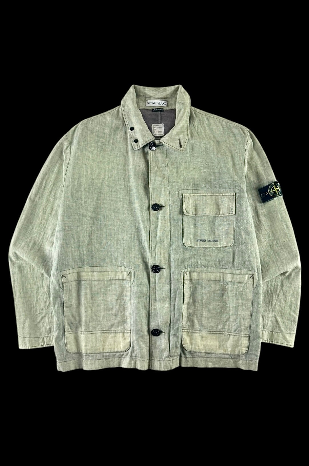 Stone Island 1997 Lino Flax Field Jacket [L]