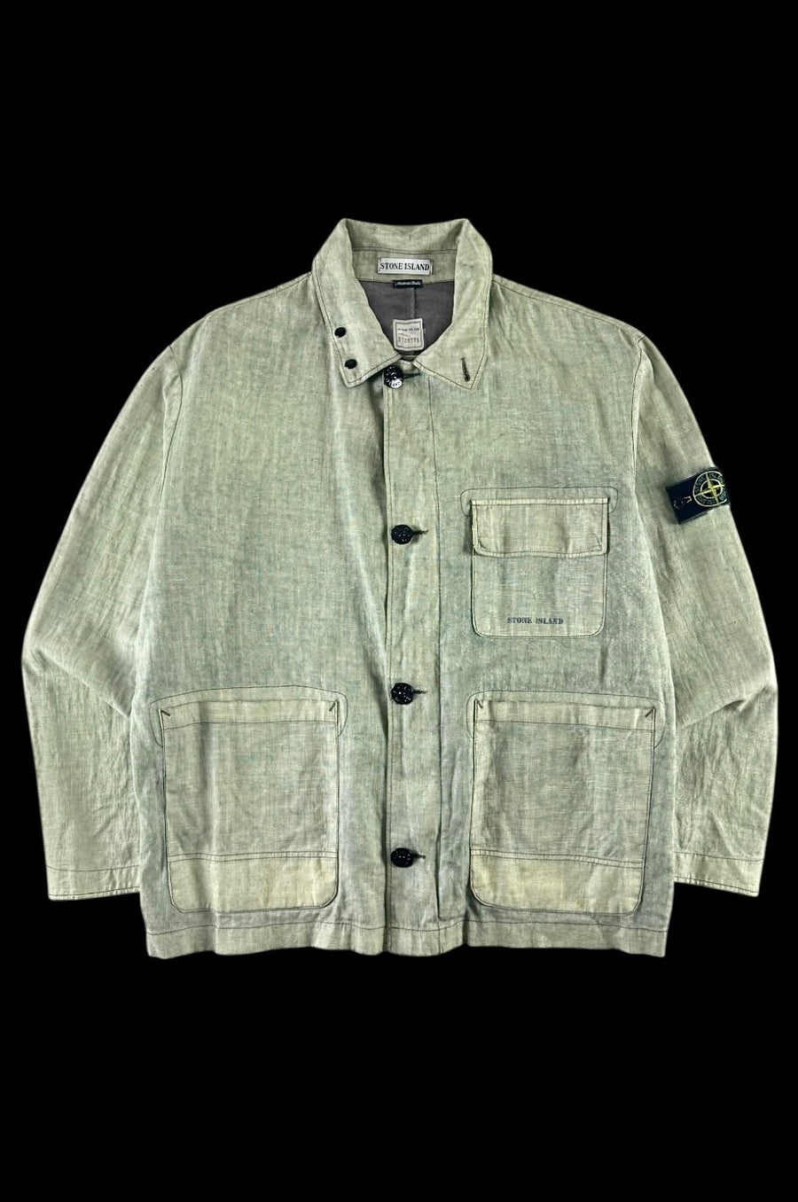 Stone Island 1997 Lino Flax Field Jacket [L]