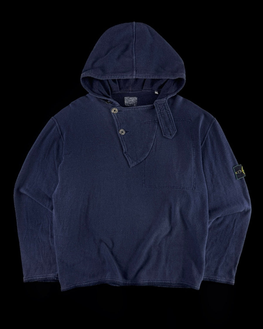 Stone Island 1980’s Pullover Hooded Sweatshirt [XL]
