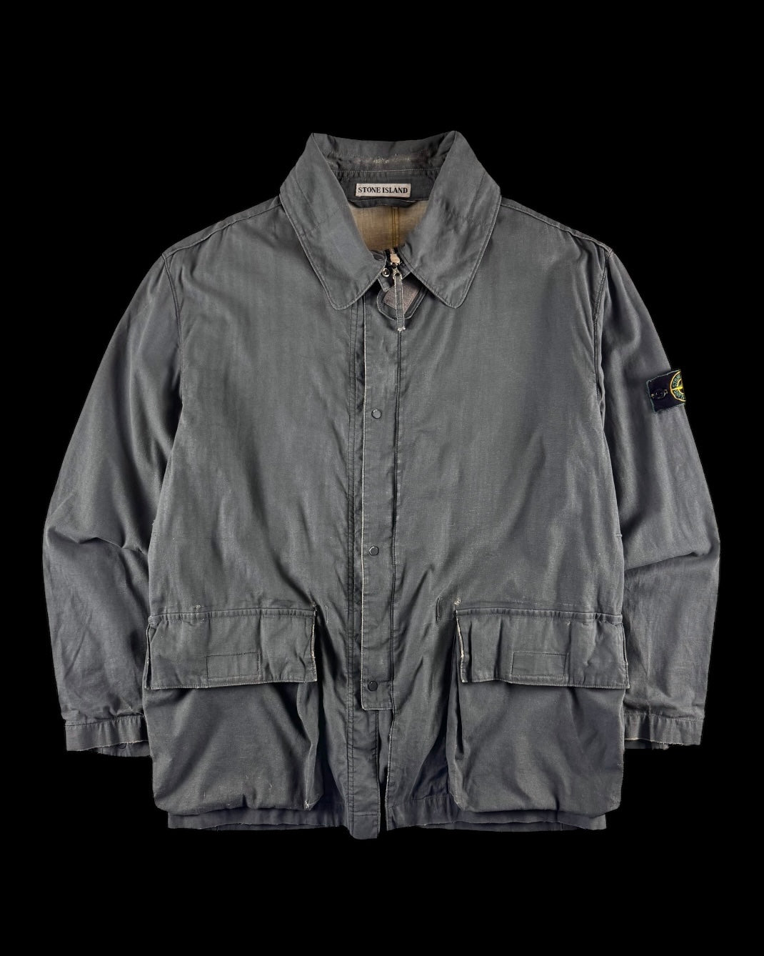 Stone Island SS 1999 Coated Cotton Field Jacket [L]