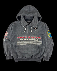 Boneville 1980’s Navy Arctic Pullover Hooded Sweatshirt [M]