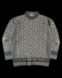 C.P. Company AW 1989 Jacquard Knitted Wool Sweater [L]