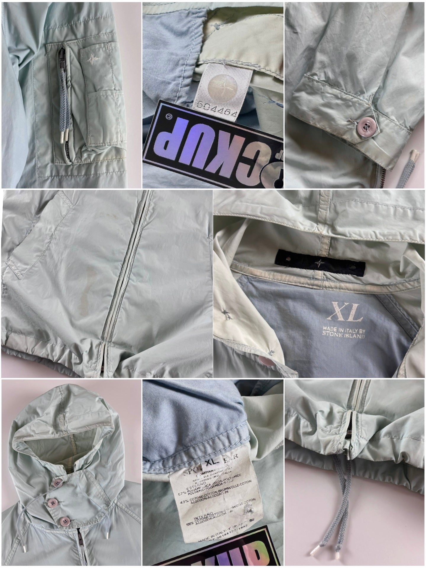 Stone Island SS 2002 Denims Stellina Compass Logo Jacket [XL]