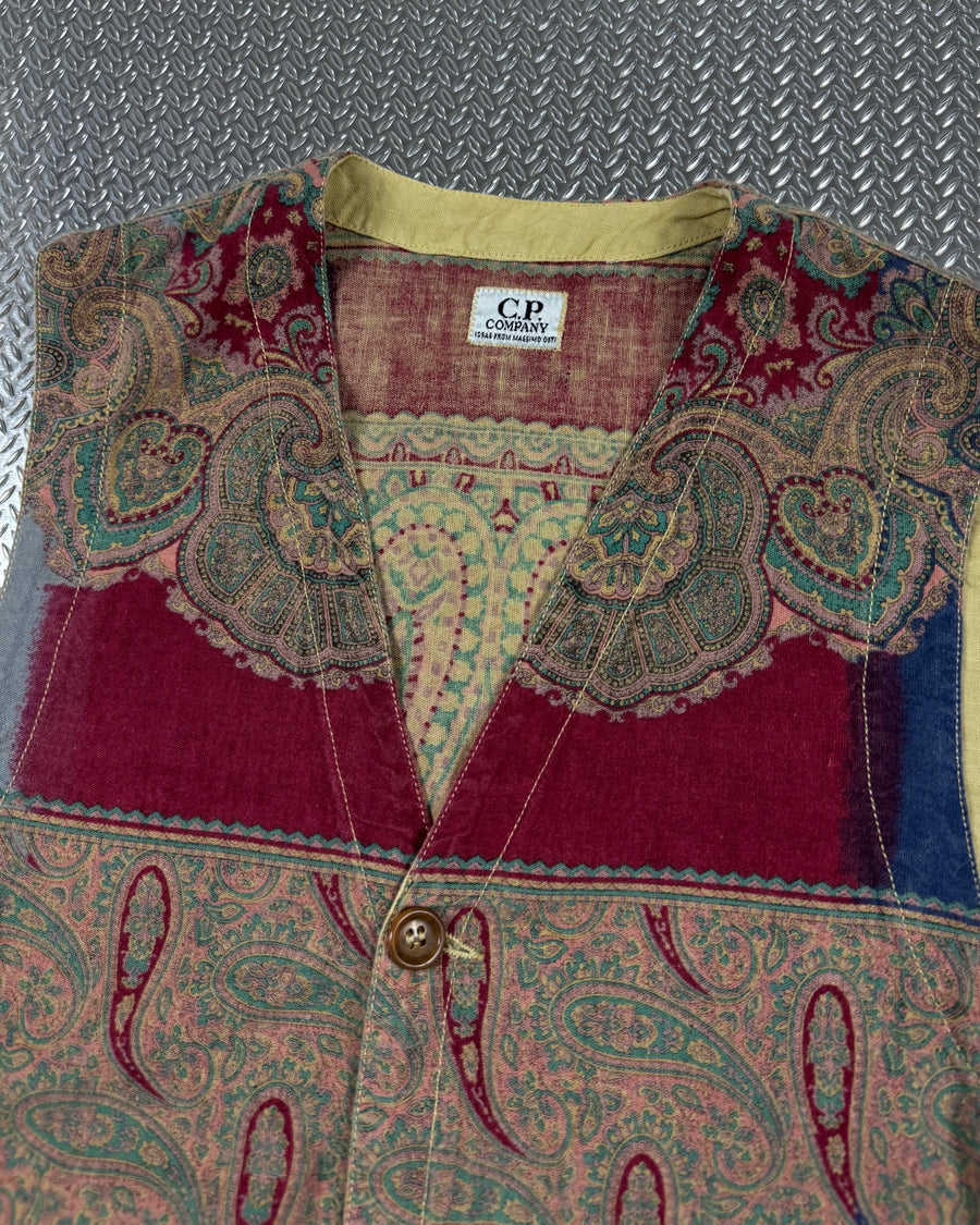 C.P. Company 1980’s Paisley Print Vest [XS]