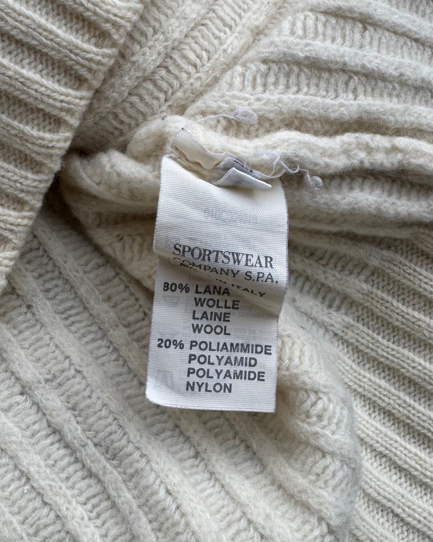 Stone Island 1990’s Ribbed Knitted Sweater [S]