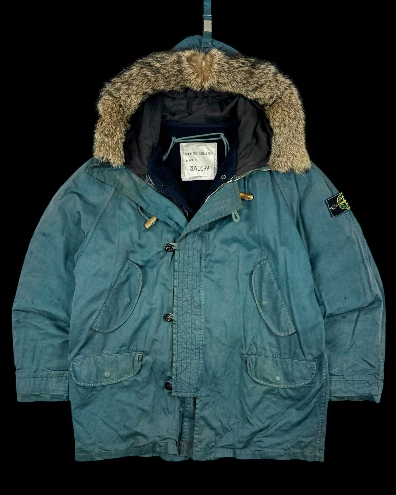 Fur Hood Raso Gommato Jacket