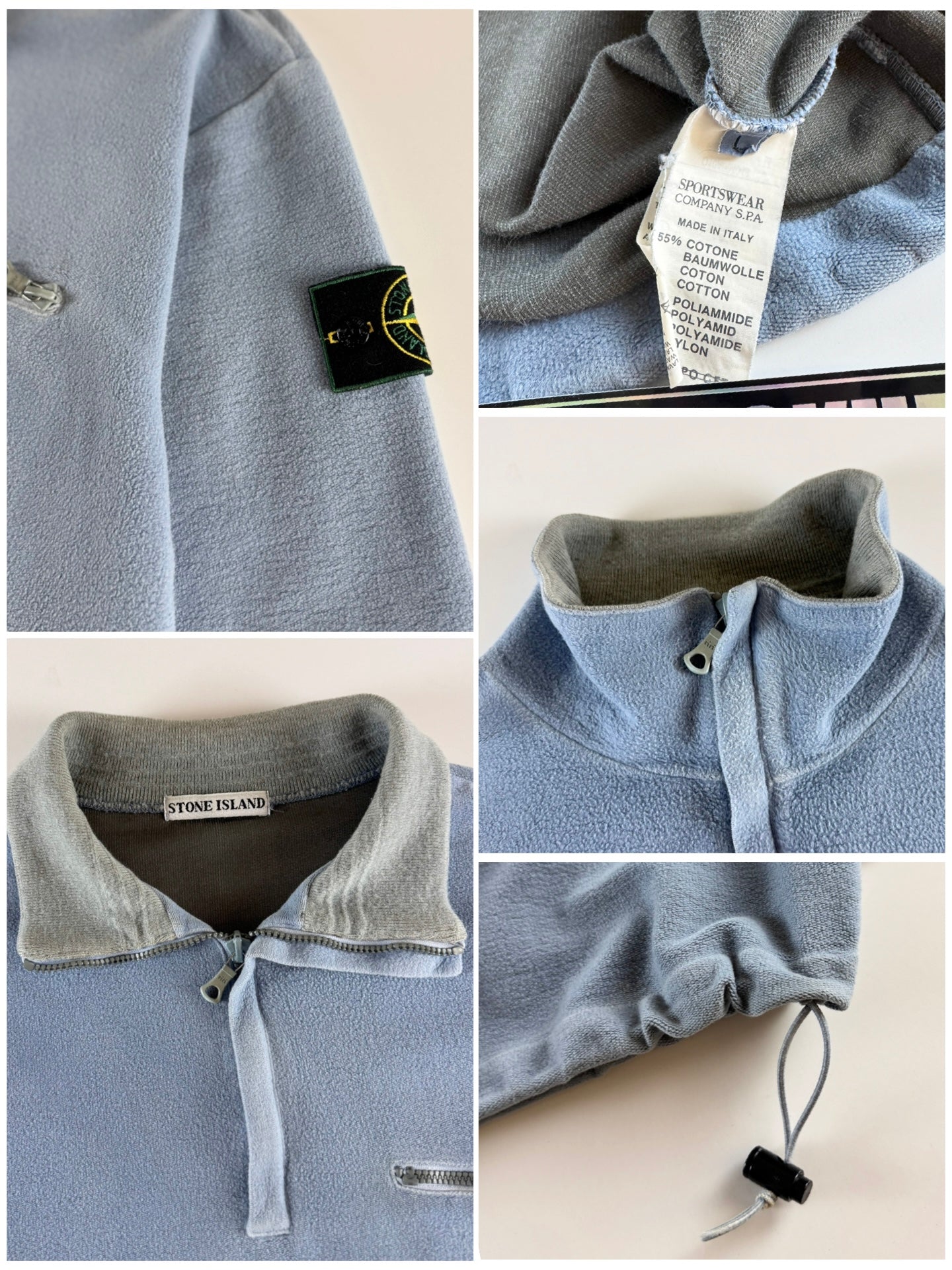 Stone Island 1990’s 1/4 Zip Fleece [L]