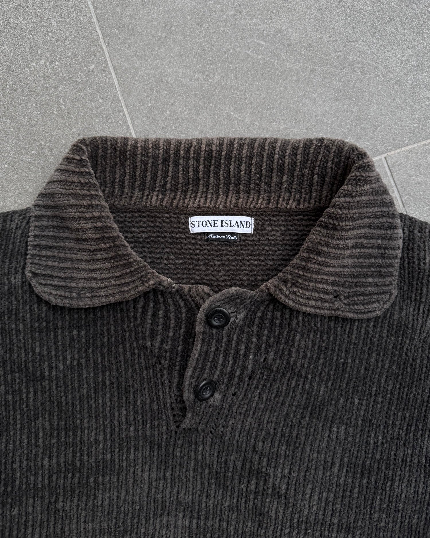 Stone Island 1990’s Chenille Knitted Sweater [XXL]