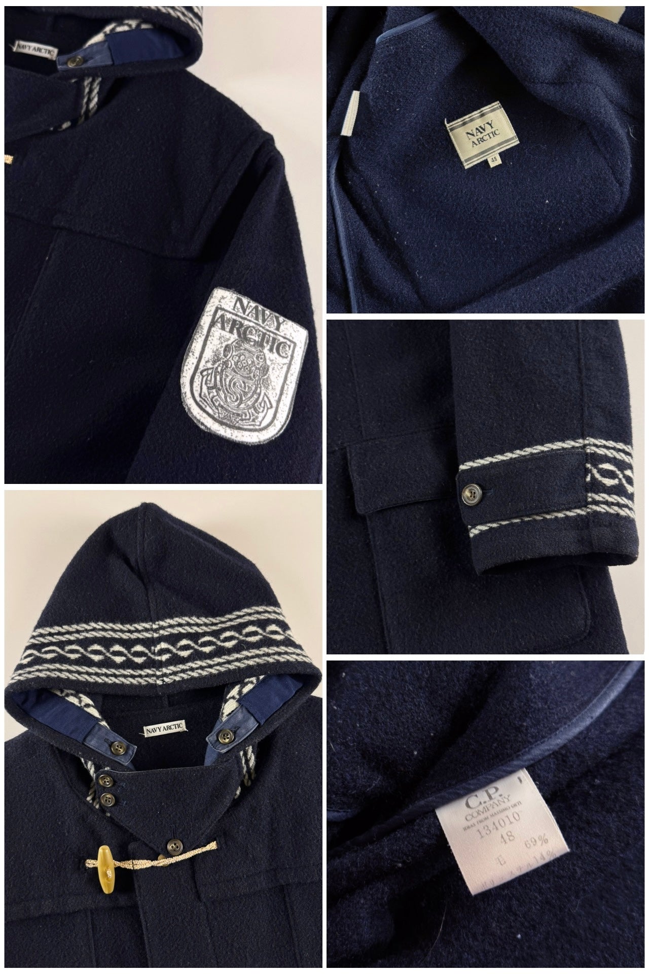 Boneville 1980’s Navy Arctic Montgomery Duffle Coat [L]