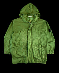 Stone Island 1980’s Raso Gommato Hooded Parka Jacket [XL]