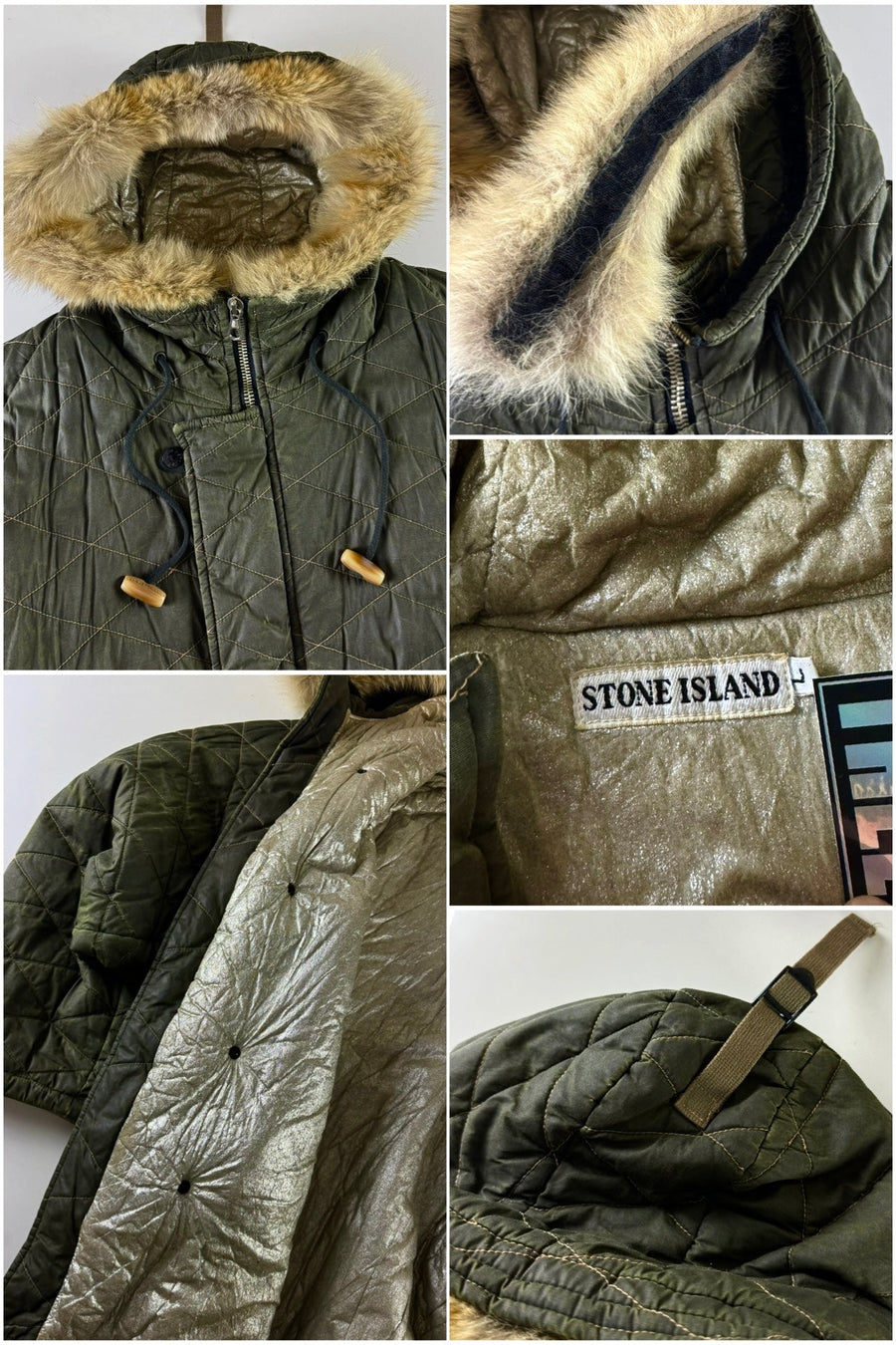 Stone Island 1985 Silver Foil Jock Country Jacket [L]