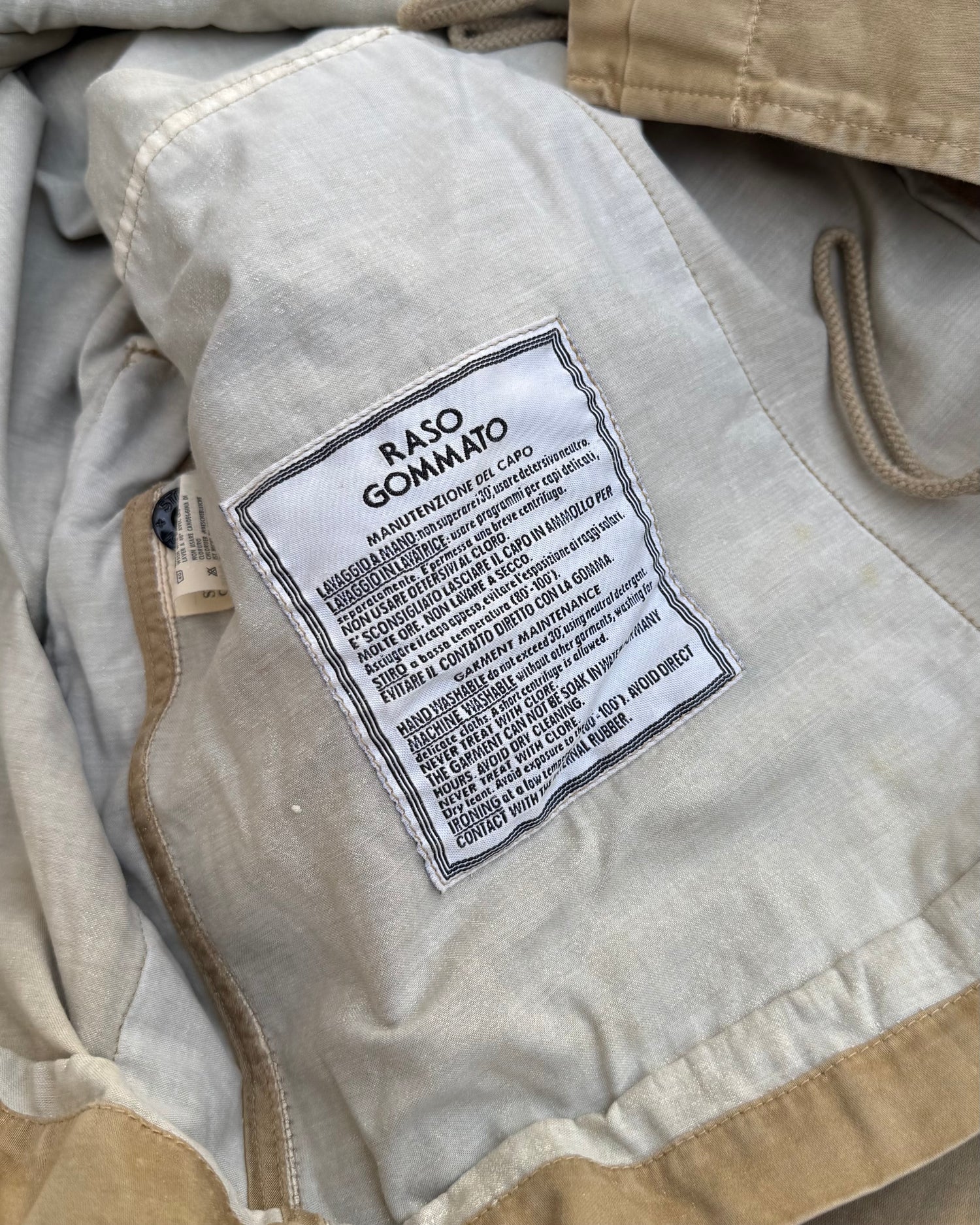 Stone Island 1990’s Raso Gommato Jacket [L]