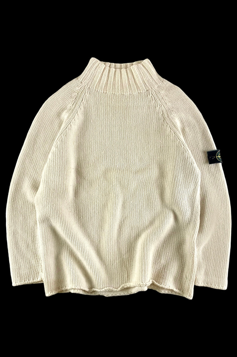 Stone Island 1994 AW Mock Neck Knitted Sweater [L]