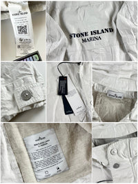 Stone Island SS 2024 Raw Plated Linen S.I. Marina Jacket [L]