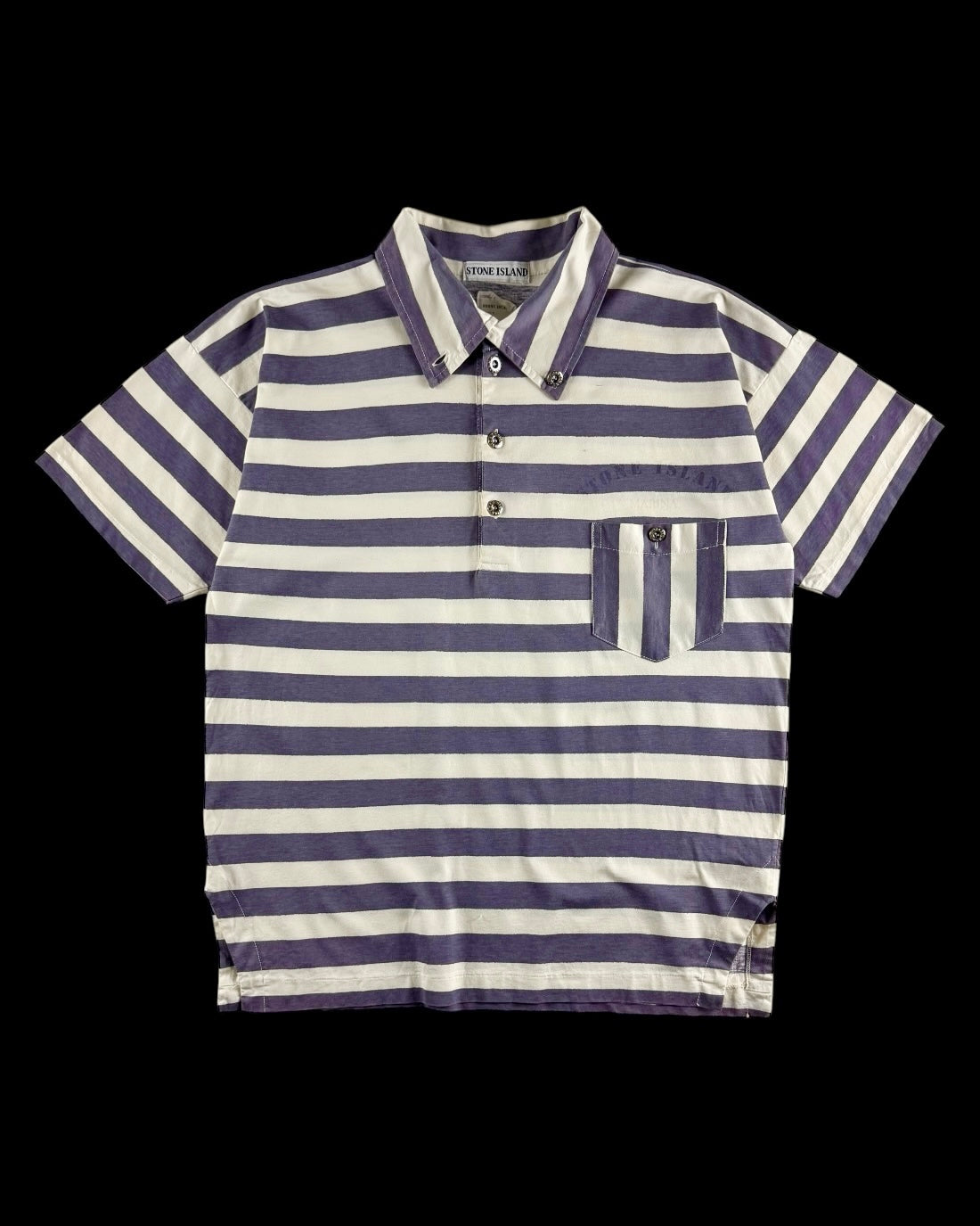 Stone Island 1980’s Marina Striped Breton Polo [M]