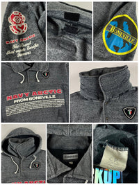 Boneville 1980’s Navy Arctic Pullover Hooded Sweatshirt [M]
