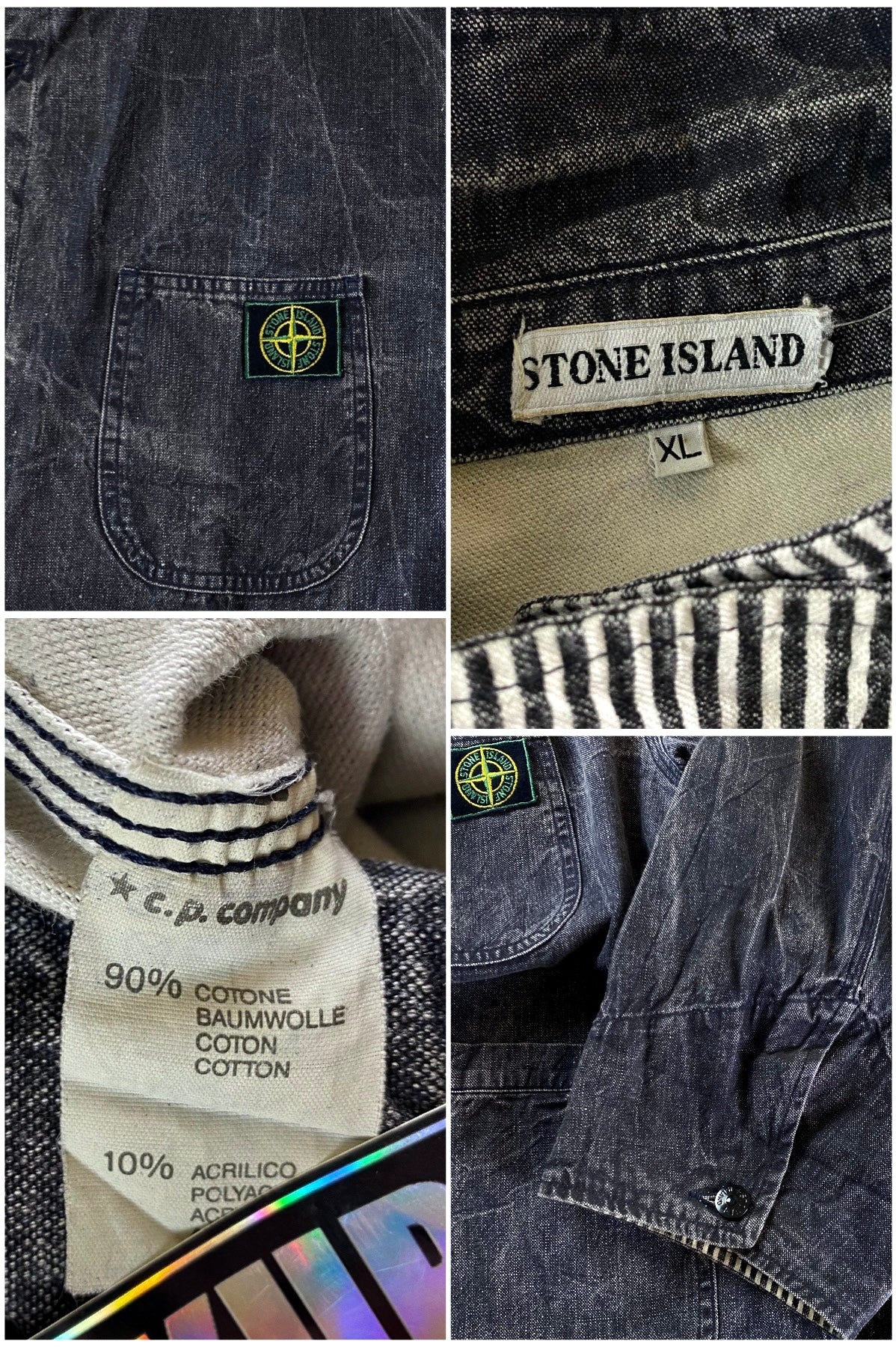 Stone Island 1986 Denim Pigment Carpenter Jacket [XL]