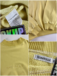 Boneville 1980’s Navy Arctic Chenille Logo Mock Neck Sweater [M]