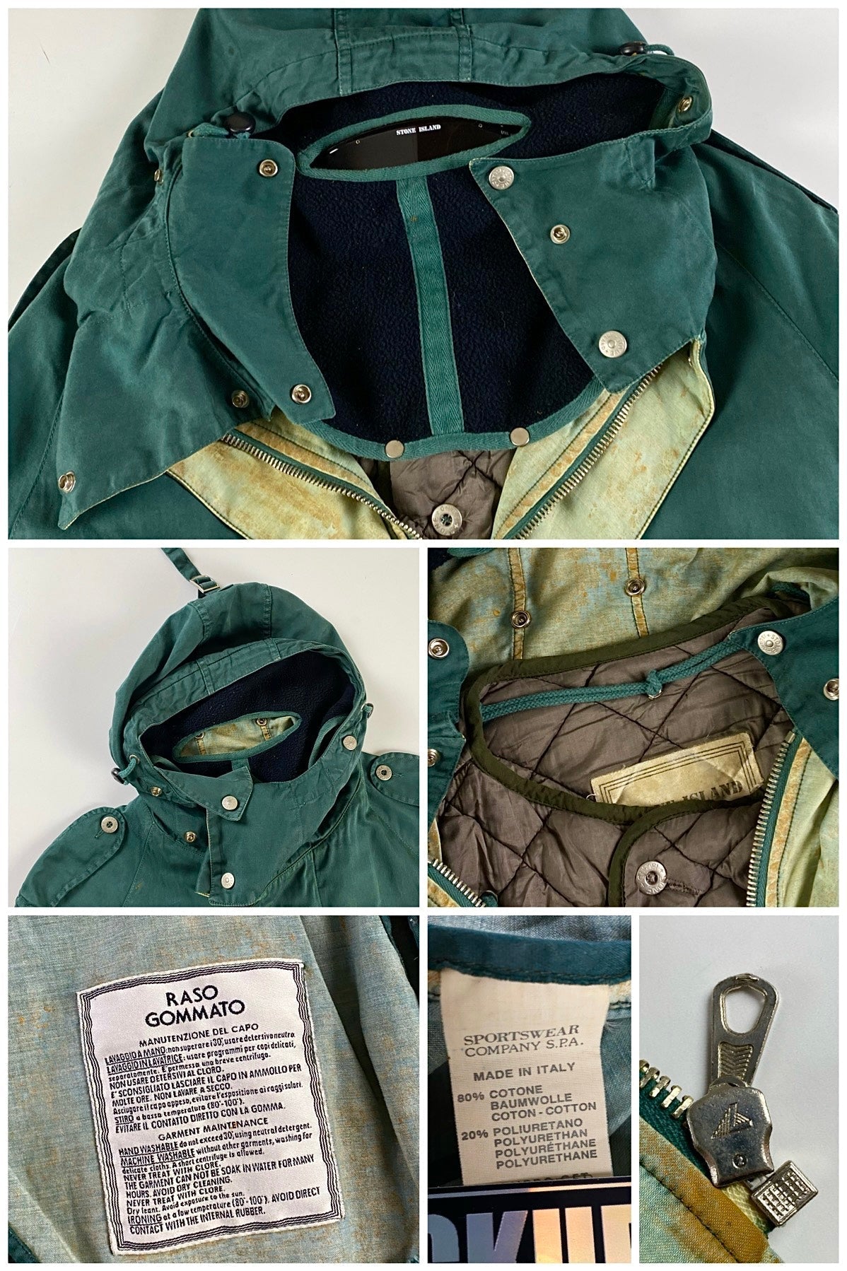 Stone Island 1990 Raso Gommato Balaclava Jacket [M]