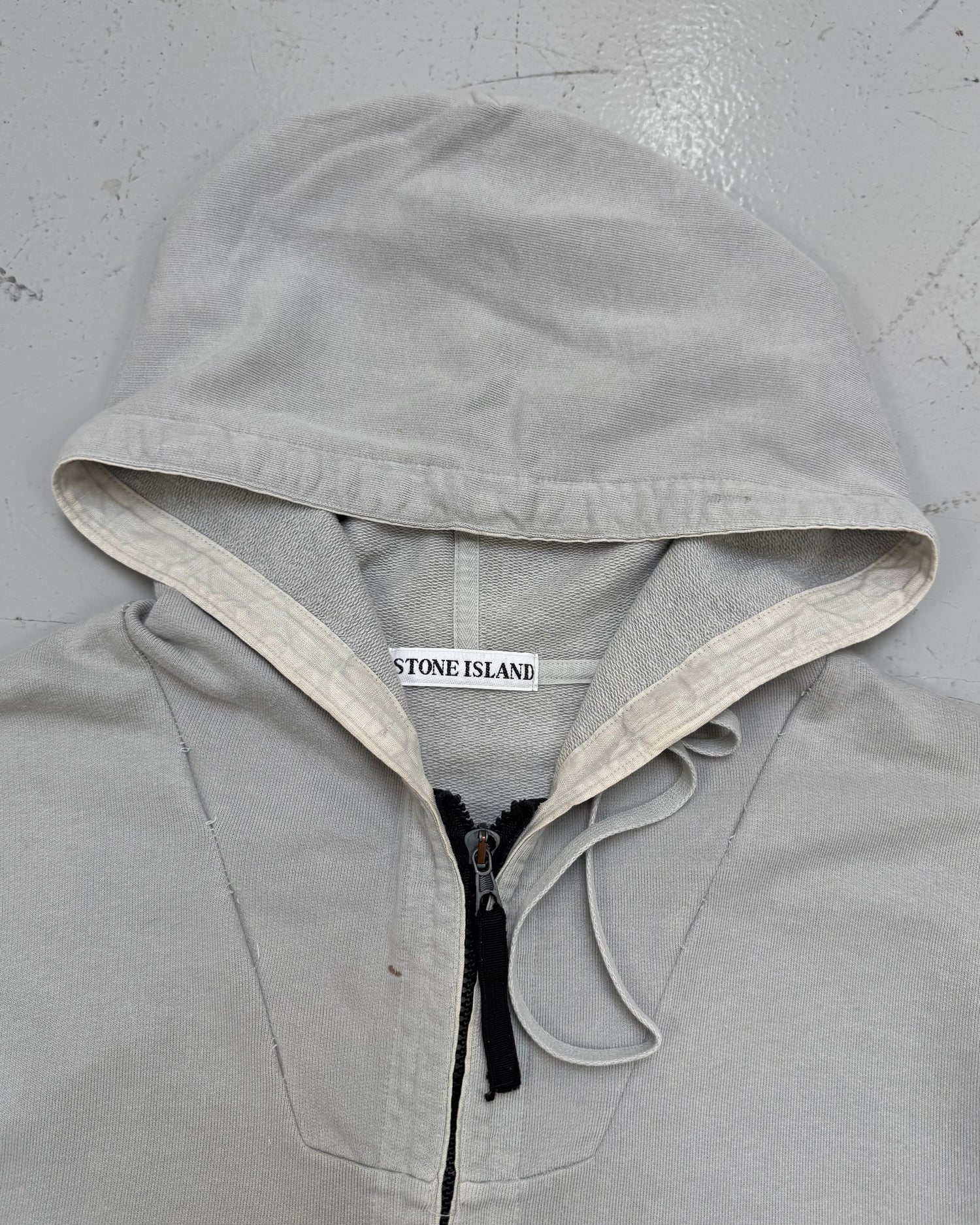 Stone Island SS 1999 Zip Up Hooded Sweatshirt [XL]