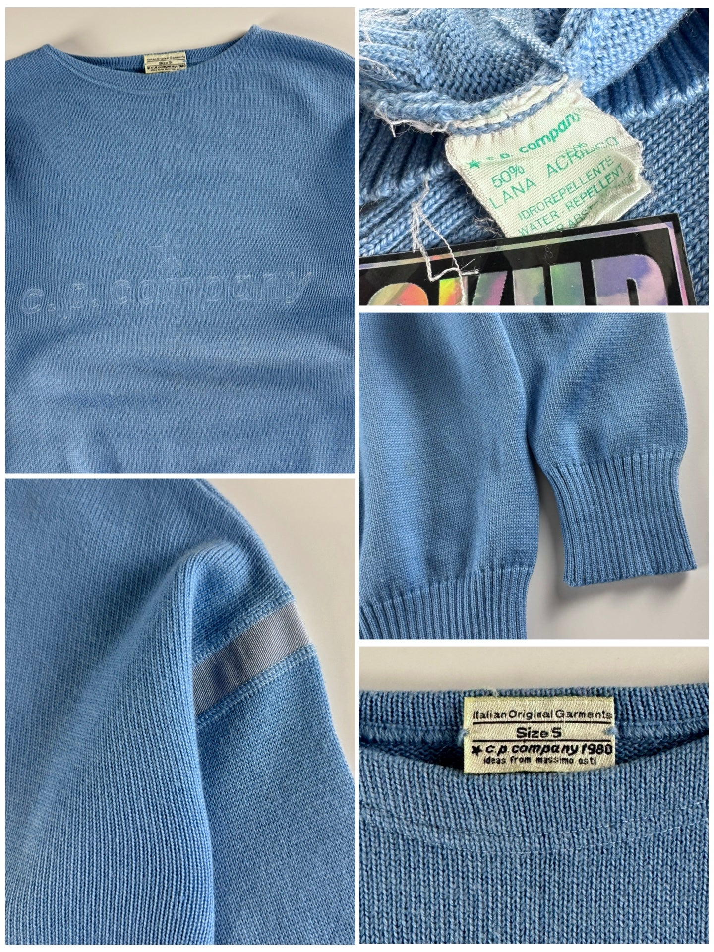 C.P. Company AW 1980 Embroidered Knitted Sweater [M]