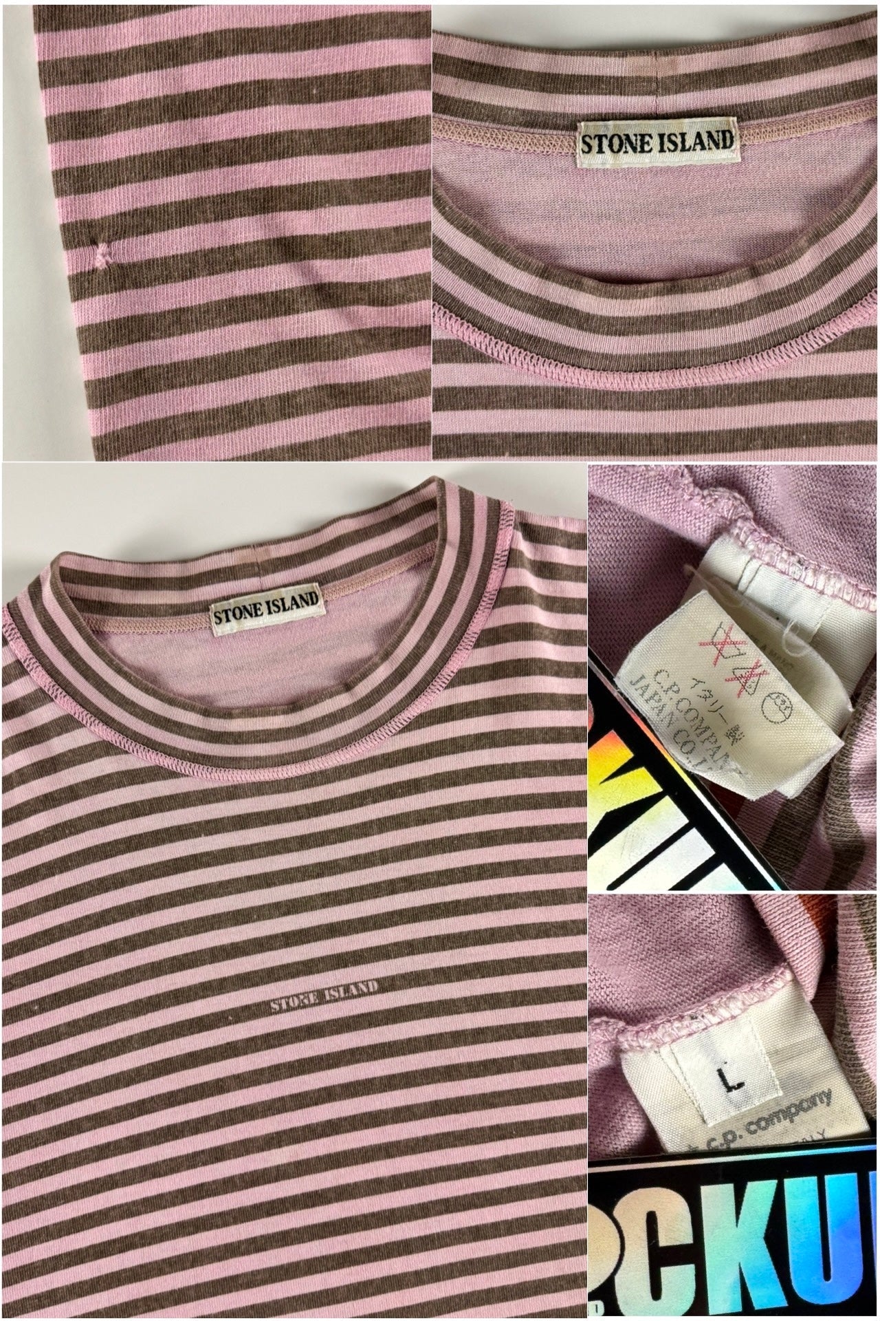 Stone Island 1980’s Striped Marina T-Shirt [L]