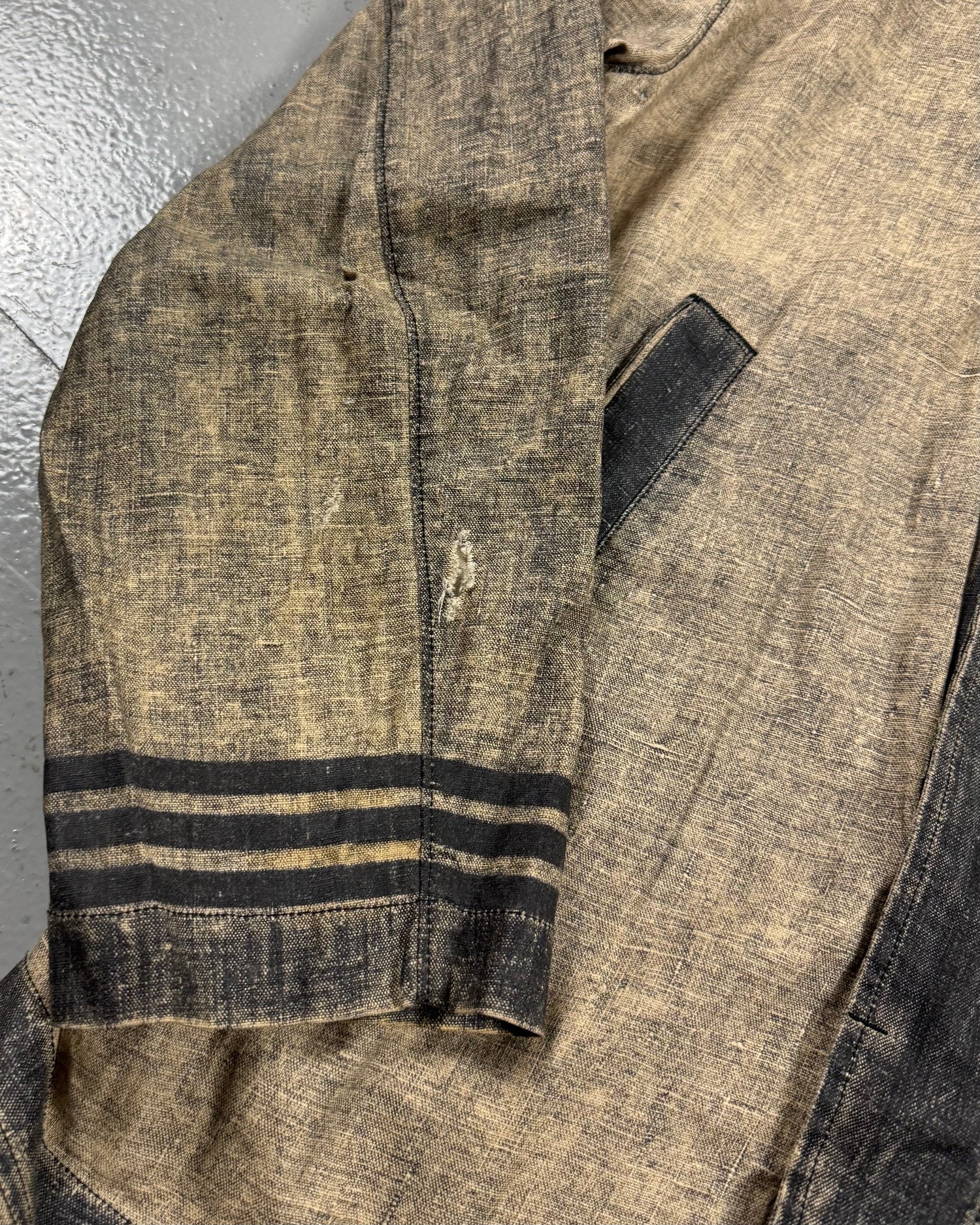 Lino Gommato Reverse Colour Process Jacket