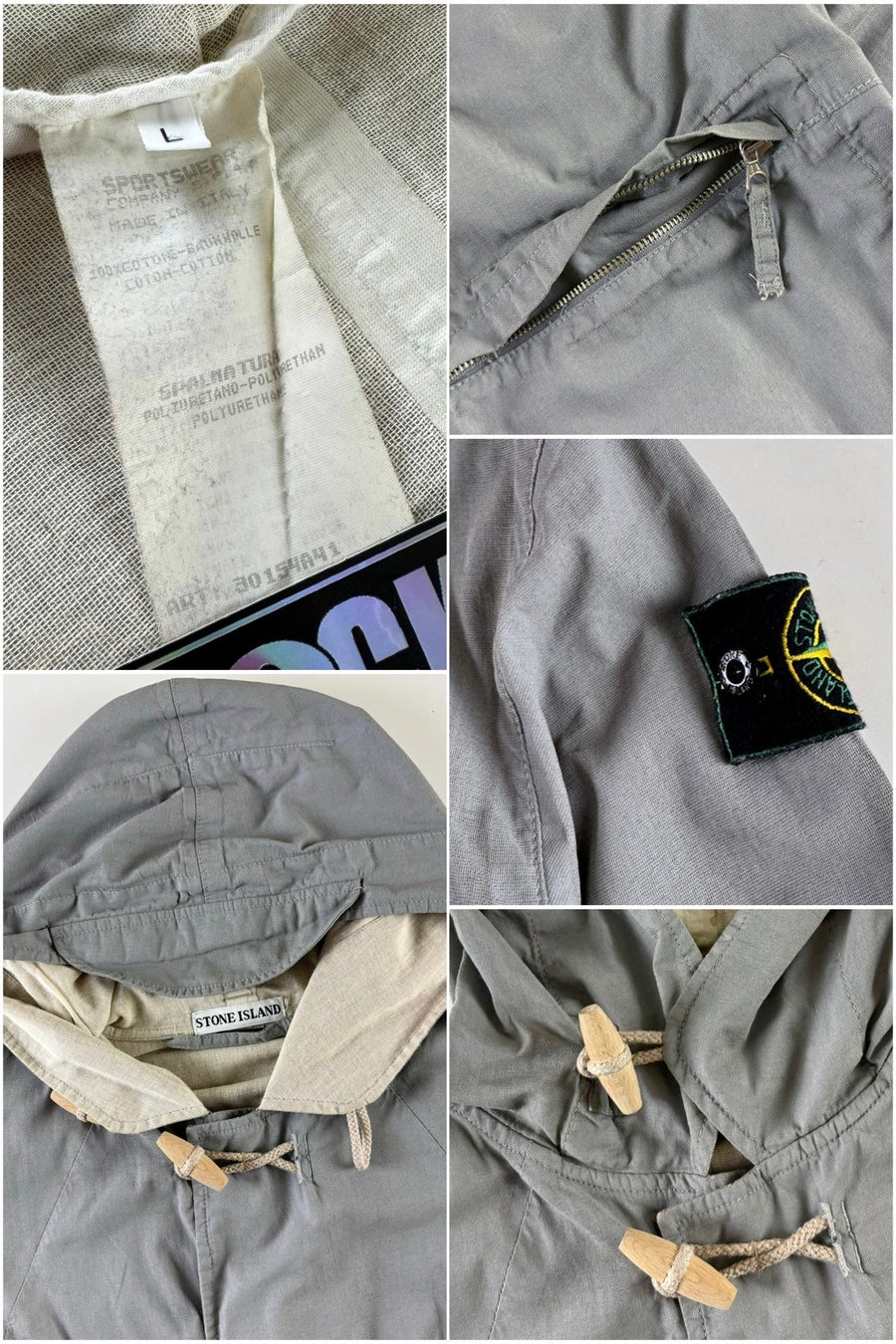 Stone Island 1999 Multipocket Hooded Jacket [L]
