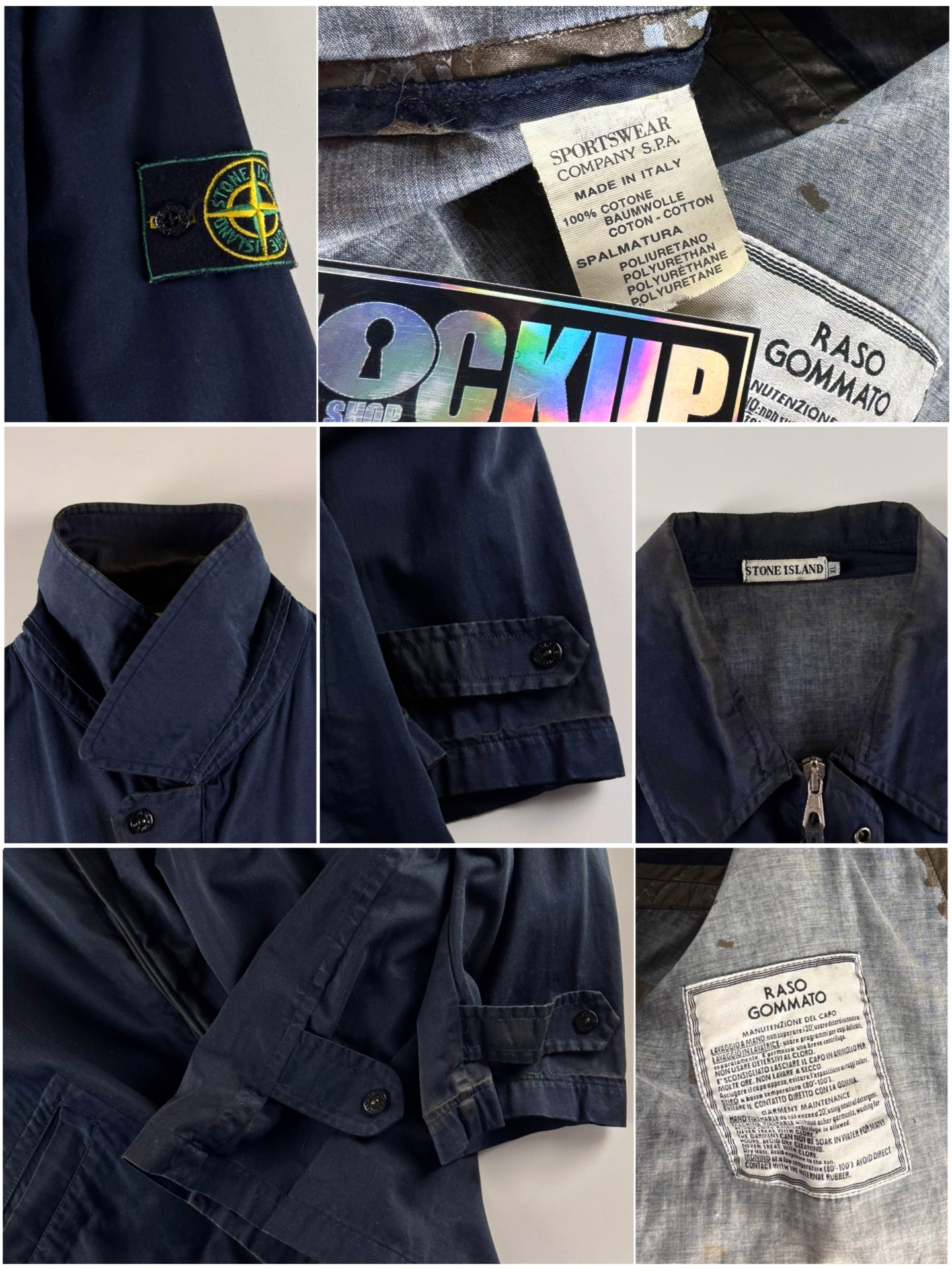Stone Island SS 1990 Raso Gommato Jacket [XL]