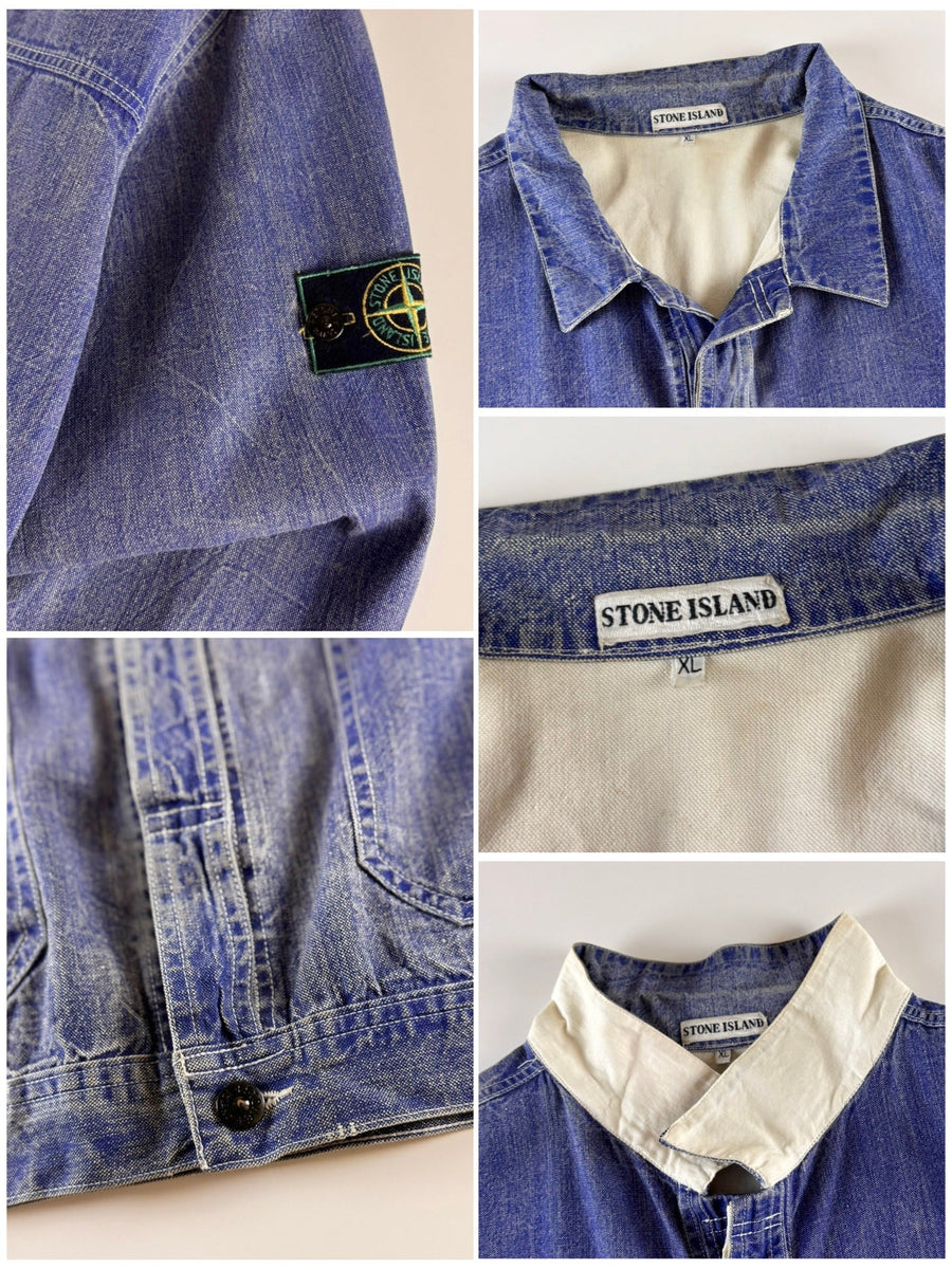 Stone Island 1980’s Denim Pigment Dyed Carpenter Jacket [XL]
