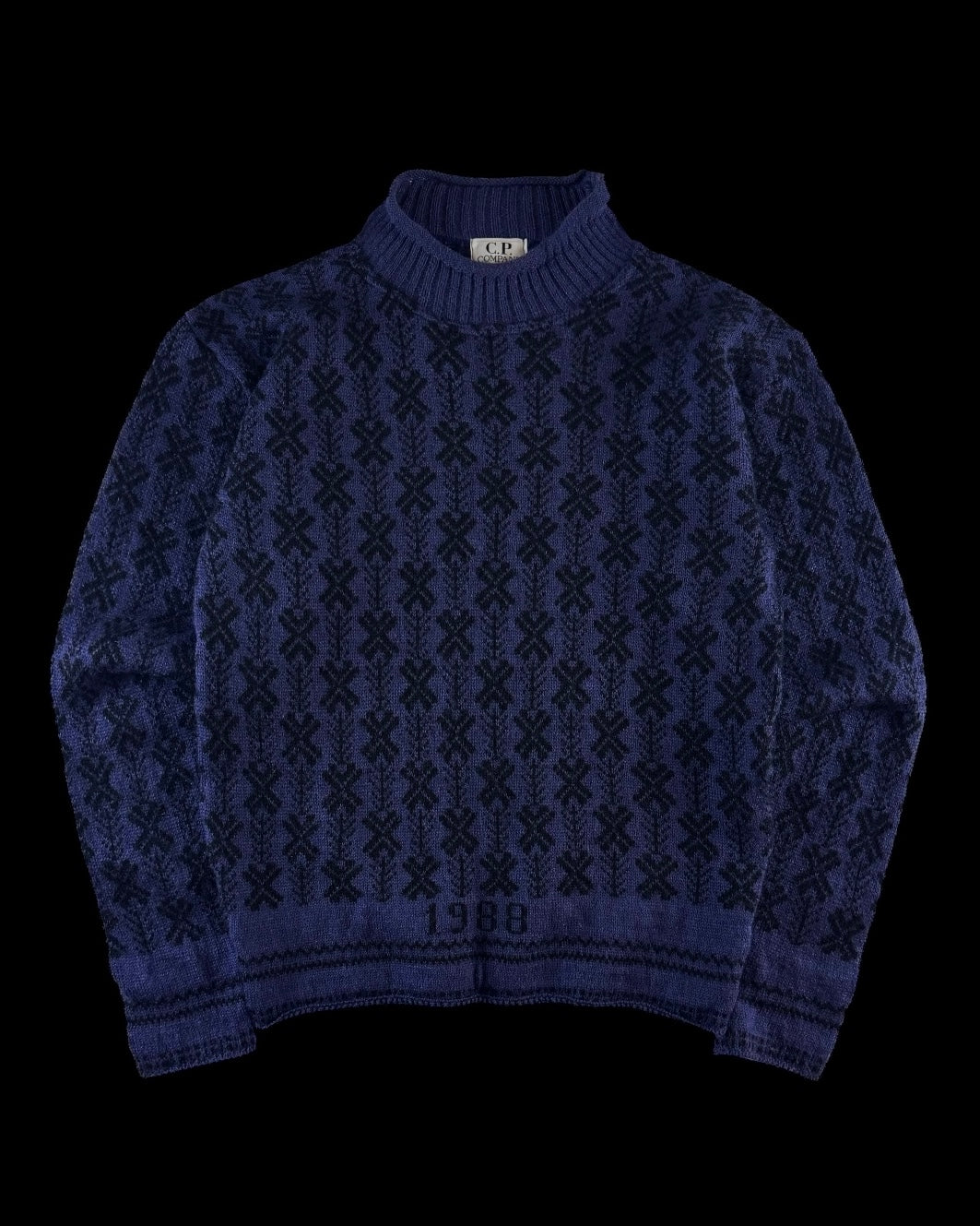 C.P. Company AW 1988 Jacquard Knitted Wool Sweater [M]