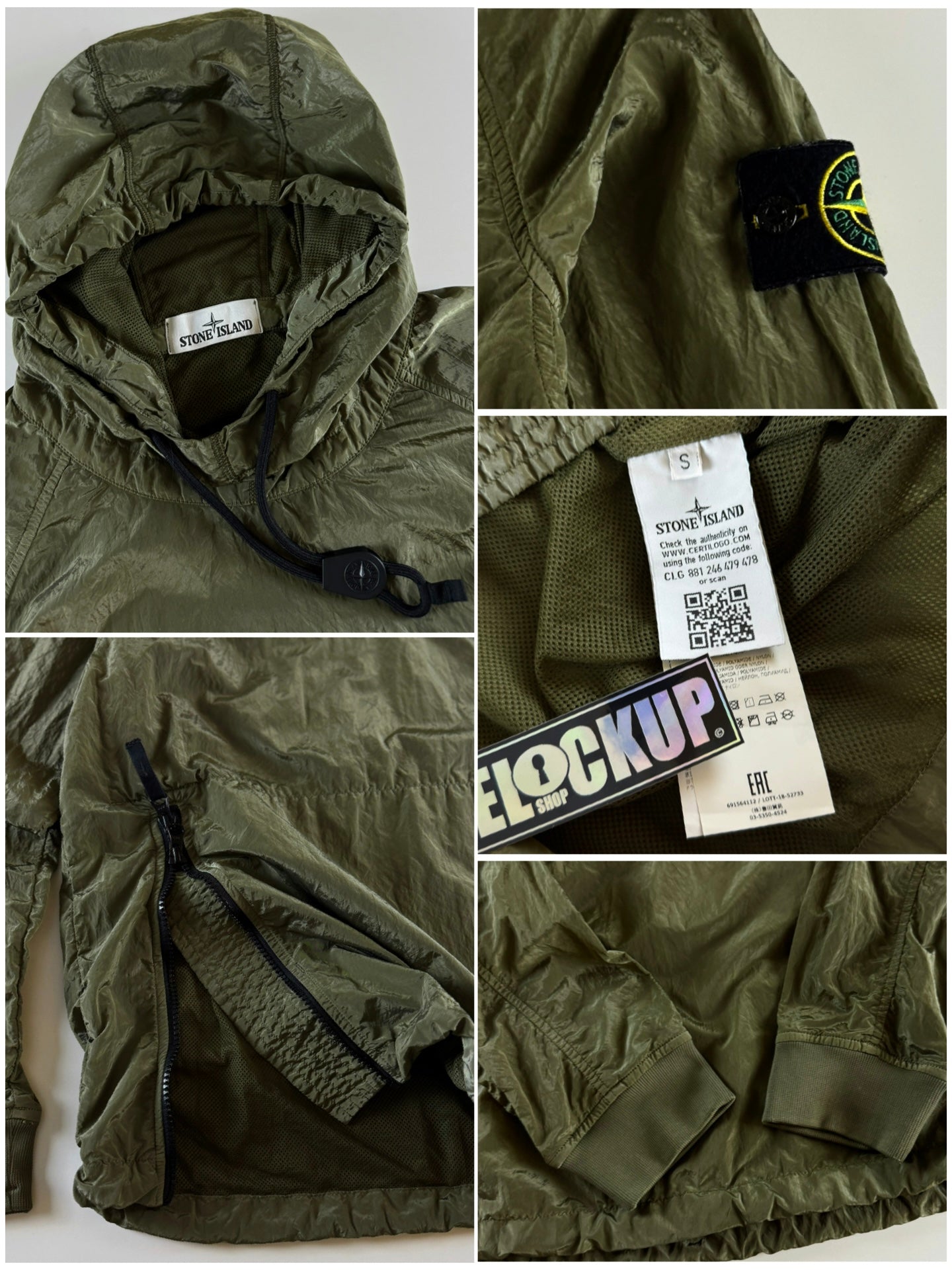 Stone Island SS 2018 Nylon Metal Smock Jacket [S]