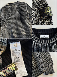 Stone Island AW 2018 Corrosion Heavy Cable Knitted Sweater [XL]