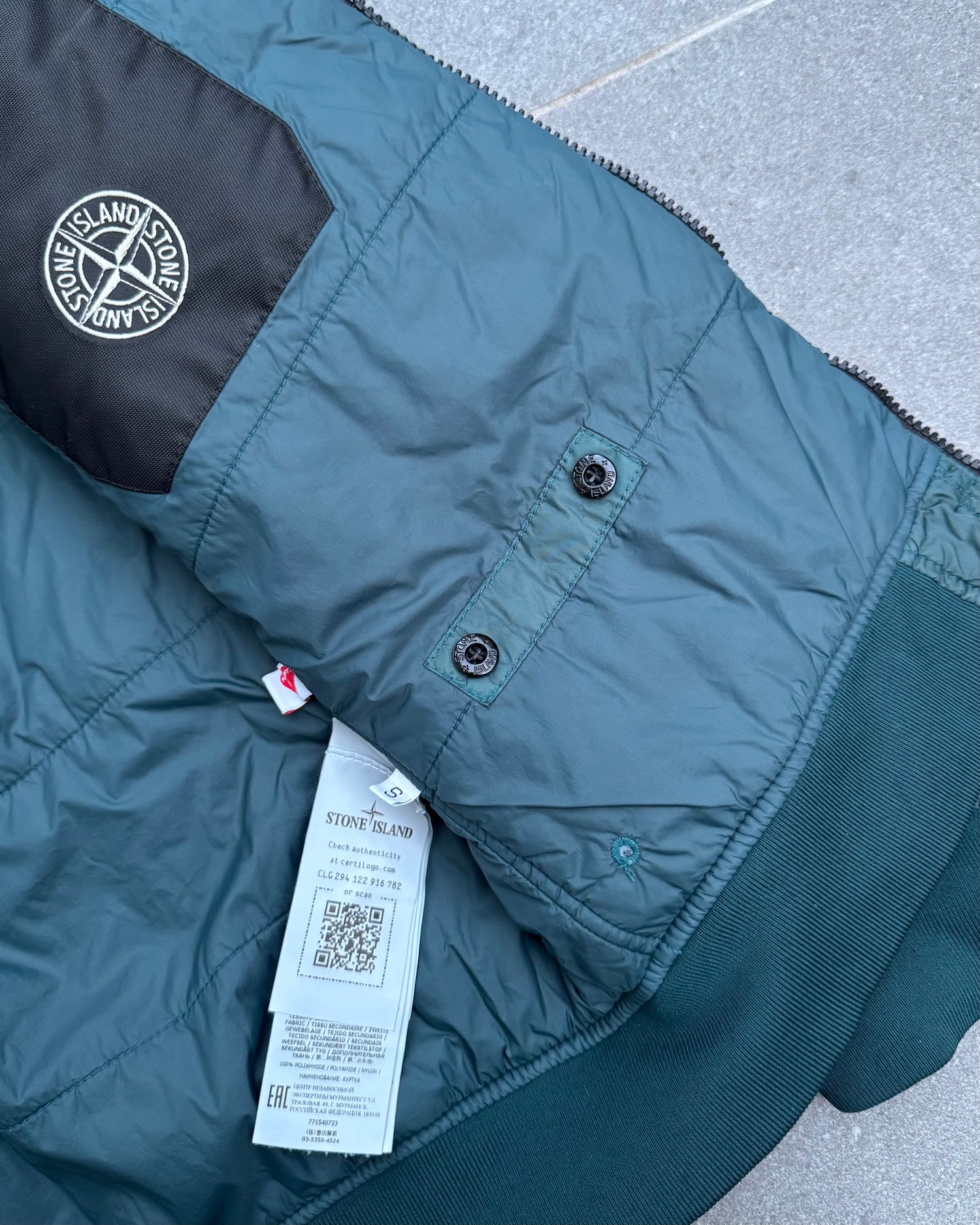 Stone Island AW22 Garment Dyed Crinkle Reps Puffer Jacket [S]