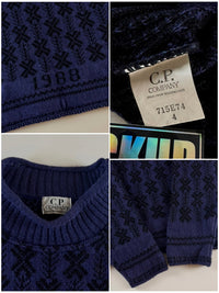 C.P. Company AW 1988 Jacquard Knitted Wool Sweater [M]